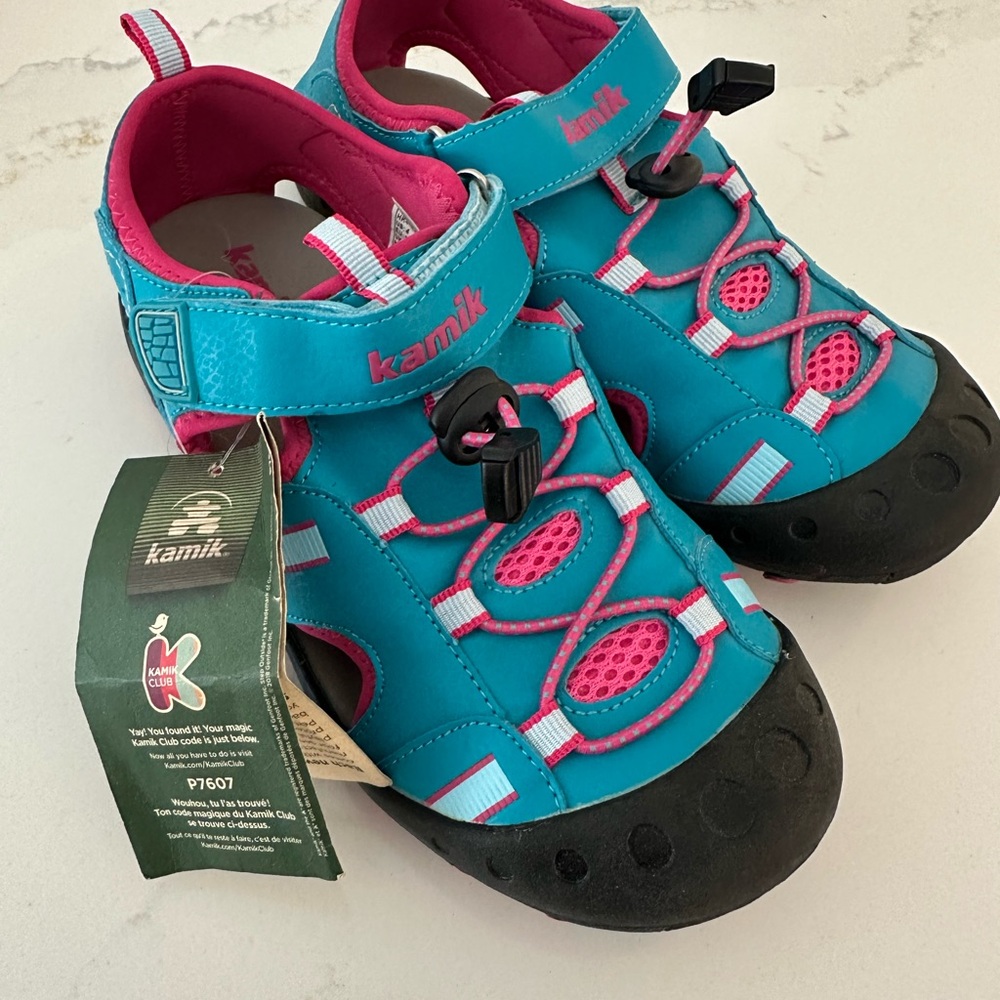 Kamik Kids' Aqua and Pink Water Shoes